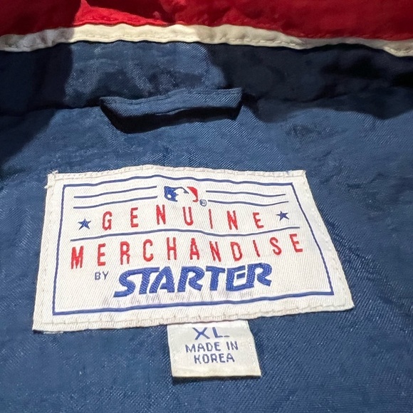 Vintage Boys 1990s Atlanta Braves MLB Baseball Sports Puffy 90s Starter Jacket - Picture 10 of 10